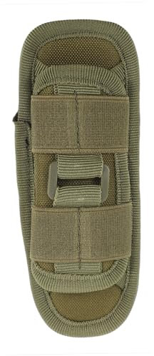 TOYANDONA Pochette pour Lampe Torche Clip de Ceinture Rotatif à 360 Degrés en Nylon, Étui Portable Extensible pour Camping et Usage Extérieur
