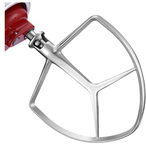 Frusta Piatta In Acciaio Inossidabile Compatibile Con KitchenAid, Gancio For Pane, Ricambio For Planetaria Con Sollevatore For Ciotola Da 7 Litri, KA7QCFB