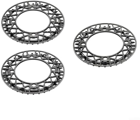 Plateau de vélo de montagne avec protection de chaîne en alliage d'aluminium pour 104BCD 34T 36T 38T avec dents pointues irrégulières pour une adhérence optimale de la chaîne (36T)