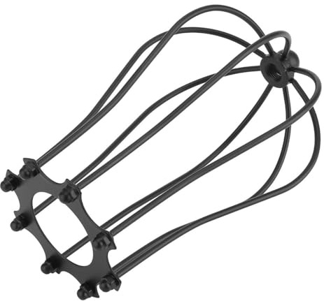 Tofficu Lampada a Sospensione Vintage in Ferro Nero Traforato, Paralume Decorativo Fai da Te per Bar e Feste, Copertura Leggera Ornamentale per Atmosfera Retrò e Illuminazione Ambientale