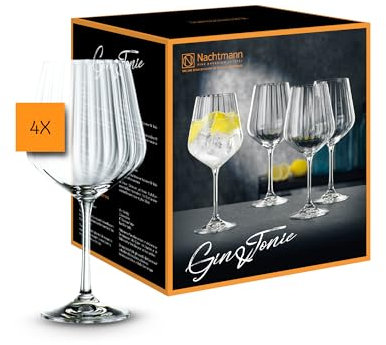 Spiegelau & Nachtmann, Gin & Tonic 102892 - Juego de 4 piezas de Vidrio (640 ml, 22,2 cm)