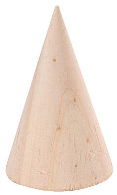 1 Stück Holzkegel-Armbandhalter, Holzkegel, Schmuckständer, Kegel, Uhrenhalter, Schmuckständer, Fußkettchen, Schmuckständer, für Zuhause, Ausstellungen, Einzelhandelsgeschäfte, Messen, klein