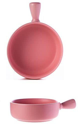 Konsilsa Porcelain Onion Soup Bowls with Handles, 24 Ounce for Soup Cereal Stew Chili Beef Stew Pot Pies Oven Safe Bowls (Color : B)