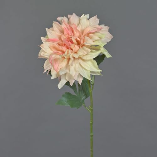 artplants.de Dalia Decorativa Natsu, melocotón, 60cm - Dalia Artificial