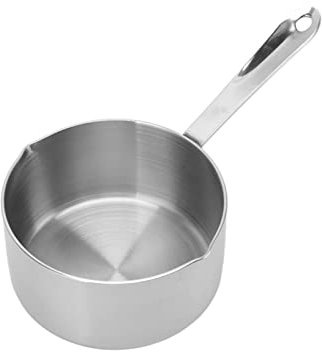 Mini Casseruola, 350/500 Ml Pentola Sugo in Acciaio Inox Pentola Pentola per Salse con Manico Lungo Padella per Salse Antiaderente per Salse per Caffè Fuso Al Cioccolato per Banchetti