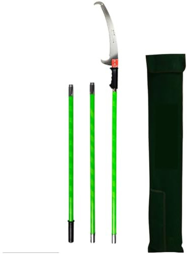 3M/9.8FT Extendable Pruning Saw, Detachable Handsaw with Storage Bags for Trimming Branches And Leaves Multifunctional Tree Pruner,Green