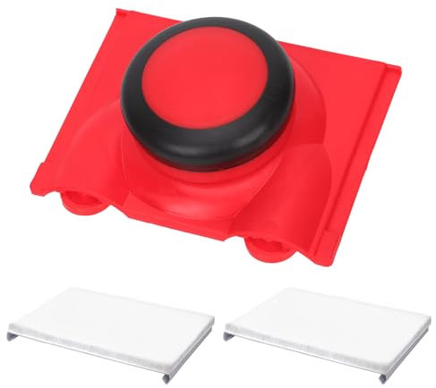 Outil de Coupe-Bordure de Peinture avec 2 Tampons de Rechange, Coupe-Bordure à Peinture Applicateur de Tampon de Peinture pour Murs et Plafonds Coins Peintre Garniture Fournitures de Peinture