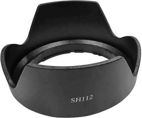 ALC-SH112 - Parasol para objetivo Sony E 35 mm f/1.8 OSS, FE 28 mm f/2.0, E 16 mm f/2.8 SEL16F28, E 18-55 mm f/3.5-5.6 OSS, HUIPUXIANG compatible con parasol de lente de 49 mm