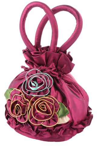 TINEASUR 1 X Handtasche Abendtasche Für Damen Stoff Abendtasche Abend Tragetasche Blumenform Abendtasche Abend Clutch Handtasche Für Damen Beuteltasche Für Damen