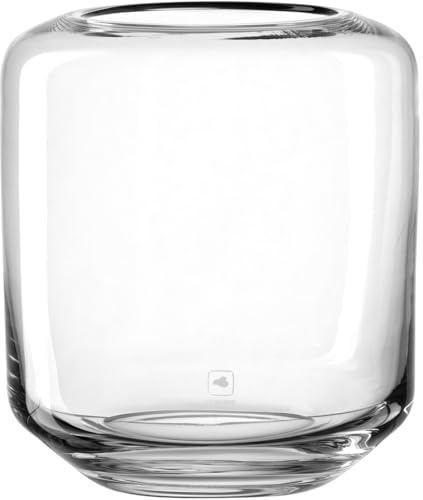 LEONARDO HOME Milano vindljus, 1 st, modern vas, elegant vindljus med oändliga dekorationsmöjligheter, högkvalitativt utförande, höjd 18 cm, transparent, 034155