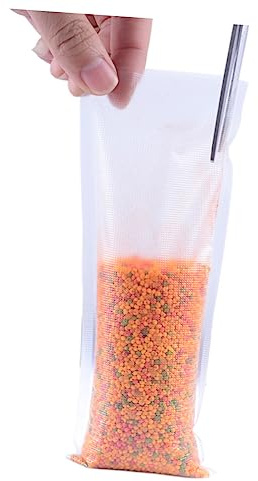 Gogogmee 50pcs Water Soluble PVA Mesh Bags for Carp Fishing Quick Dissolving Bait Bags for Solid Bait for All-Year Use Cold Warm Water