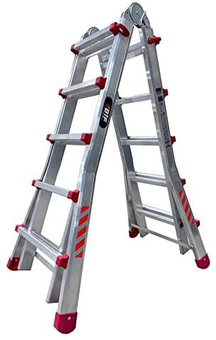 BTF Premium Escalera Telescópica hasta 20 Peldaños | Escaleras Plegables Aluminio | Escalera Extensible 4,7 Metros y 150kg | Multiposición Ladder | Escada Certificación EN131