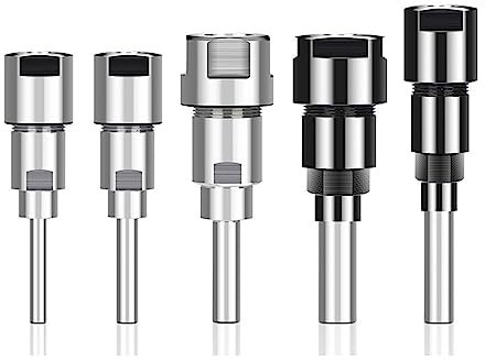 1PC Router Bit Verlängerung Stange 6mm 1/4'' 8mm 12mm Schaft Collet Gravur Maschine Verlängerung Fräser werkzeug Halter(6.35mm to 8mm)