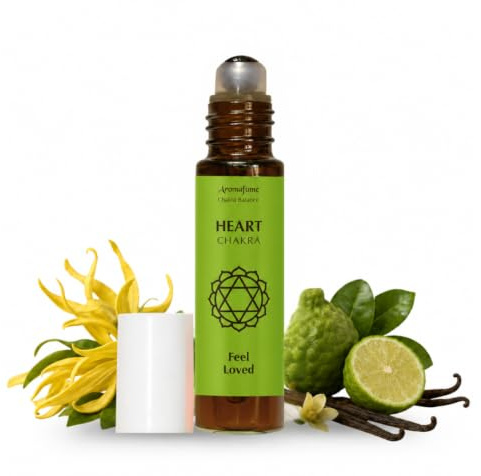 Bergamot & Vanilla Chakra Essential Oil Roll-On Blend 10ml by Aromafume | Travel Size| Aromatherapy for Chakra Balance | Ideal for Meditation, Yoga | 100% Natural, Non-Toxic by Aromafume