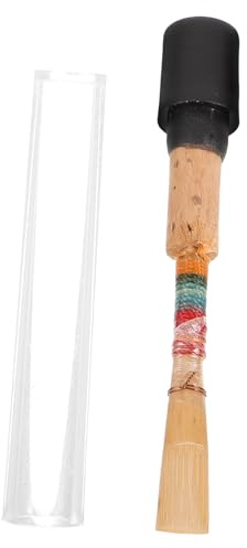 Kisangel Handgefertigtes Oboenrohrblatt aus Naturschilfrohr und Kupfer Leicht zu Montieren für Oboe Geeignet für Proben und Auftritte Zufällige Farbe