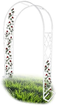 Traliccio da giardino per esterni, robusto pergolato per piante rampicanti, ideale per matrimoni, terrazze, cortili e decorazioni per prato