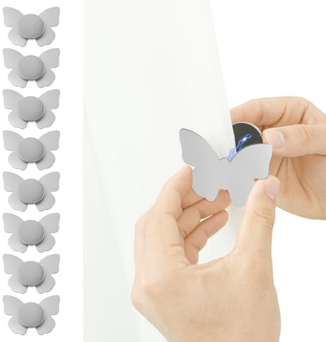 VAVPUP 8 Stück Tischdeckenbeschwerer,Magnetische Tischdeckengewichte aus Edelstahl mit Magnet,Wiederverwendbare Extra Schwer Tischdeckenklammern für Zuhause,Draußen,Garten,Hochzeit,Picknick(Stil 1)