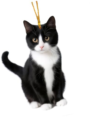 Kfwfuaee Chats noirs Voiture de Recul Charme Décoratif Chat Pendentif Élégant Cintre pour Voiture Personnalisé et Amoureux des Animaux de Compagnie Stress Relief Car Décors