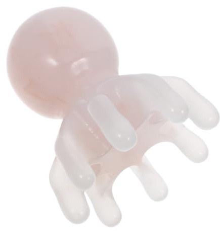 GALPADA Peine Masajeador De Cabeza Tipo Pulpo De Resina, Dispositivo Portátil Para Masaje Manual Del Cuero Cabelludo, Gua Sha Para Estímulo y Relajación, Uso Doméstico y Profesional