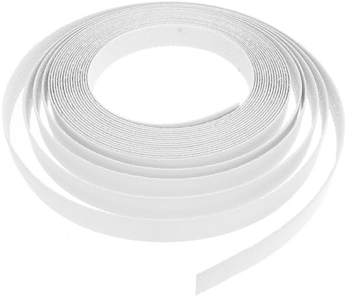 Tofficu Self-adhesive PVC Edges Banding Strip with Hot Melt Glue for Cabinet and Furniture Veneer Edging Easy DIY Application for Wood Plywood and Hardboard Restoration