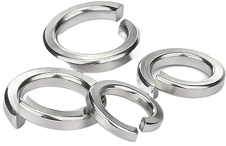 Rondelles élastiques, Rondelle de blocage fendue en acier inoxydable M1.6-M27, rondelle élastique, joint Meson(M4-50pcs)