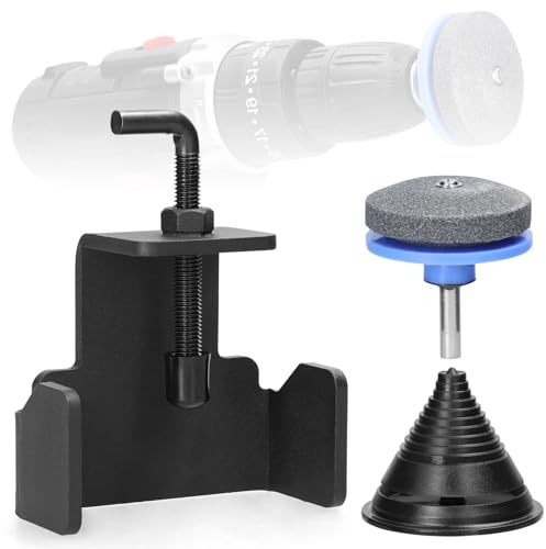 Ensemble d'outils de Lame de Tondeuse à Gazon, affûteur, équilibreur, Support de Retrait, Accessoire de Remplacement pour l'entretien de la pelouse