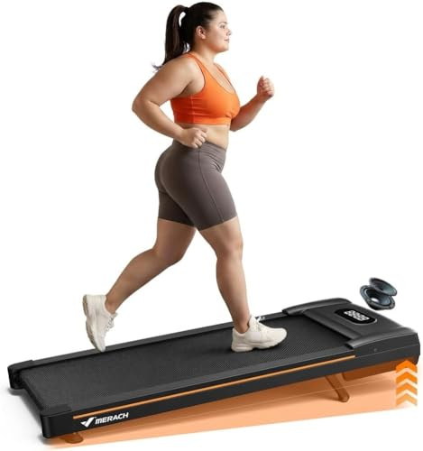 MERACH Walking Pad mit Automatischer Steigung, Max 180KG/159KG Laufband | Laufband Schreibtisch für den Heim und Bürogebrauch, 12%/10% Laufband Für Zuhause, Leiser Motor, Fernbedienung, APP