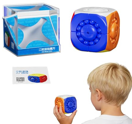 3D Würfelpuzzle,Rollende Kugel Fesselndes Spiel,Labyrinth-Kubus-Puzzle-Spiel | Zur Verbesserung der räumlichen Erkennung für Kinder 3-12 Jahre, Erwachsene, Teenager, Geburtstag und