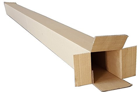 Karton 120 x 120 mm FEFCO/0201 zweiwellig 2000 mm 50 Stück Versandhülse Versandkarton Kartonage Hülse