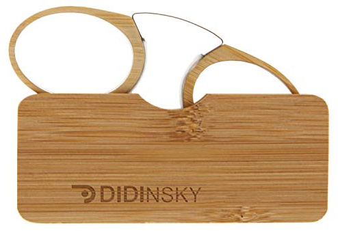 DIDINSKY Orsay Bambu randlose Lesebrille mit Blaulichtfilter | Rahmen aus echtem Bambus, randlos und ultraleicht 6 g; entspiegelte Gläser, Stärken +1,0 bis +3,0.