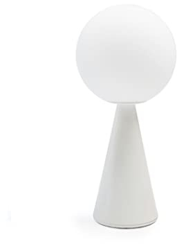 Fontana Arte Bilia Mini Lampada da Tavolo A Luce Diffusa By Gino Ponti - Bianco