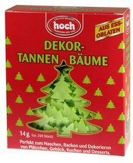 Dekor-Esspapier (Schnee, Schneemänner, Tannenbäume, Weichnachtsmix)