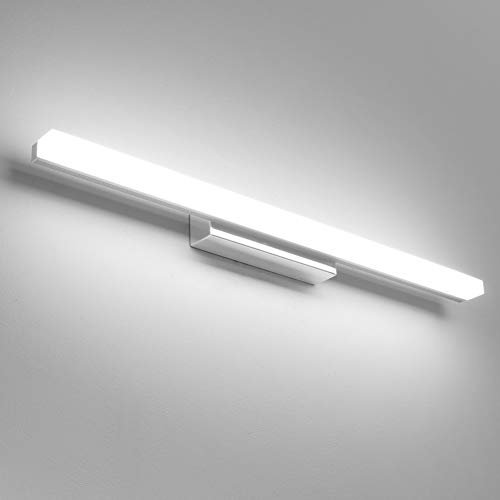 Klighten Lámpara de Espejo Baño 14W 60cm, IP44 Apliques LED, Luz Moderna, 910 Lumen, 110-240V, 6000K Blanco Frío