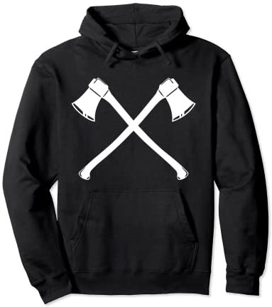 Axe Throwing Crossed Axe Sledgehammer Pullover Hoodie