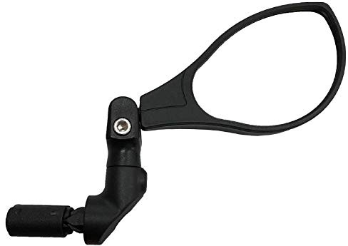 Hafny NEW Bar End Bike Mirror, HD Automotive Grade Glass Lens, Large Surface, Shatterproof, Multi-Angle Adjustable, E-Bike Mirrors, HF-M902-FR08