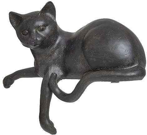 Moritz Dekofigur Figur Katze 20cm Kater liegend Kantenhocker Kantensitzer Polyresin