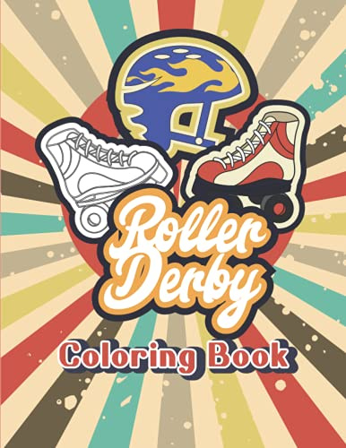 Roller Derby Blades Skates for Women and Kids Coloring Activity Book