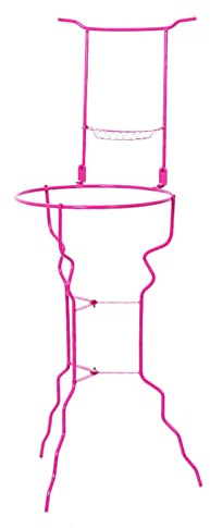 Bathroom Washbasin Stand Home Antique Wash Shelf Wrought Iron Floor Washbasin Stand Simple Steel Washbasin Stand Red (Pink)