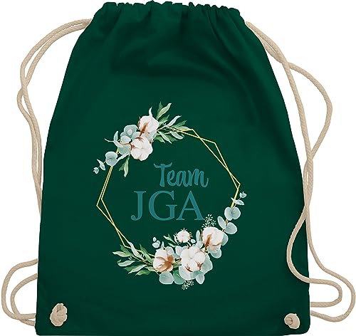 Turnbeutel Rucksack - Junggesellenabschied Frauen - Team JGA Team Braut Crew Bride - Unisize - Dunkelgrün - brauttaschen bachelorette party beutel junggesellinnenabschied outfit jungesselnabschied