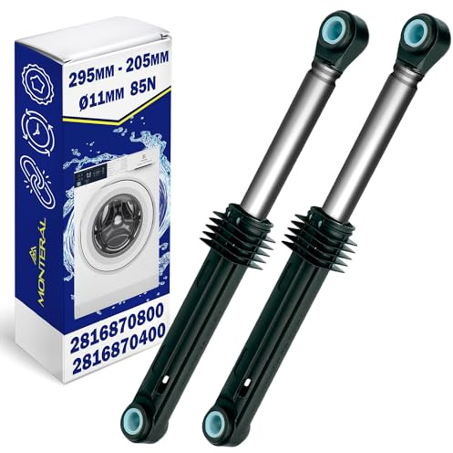 2 Stoßdämpfer Waschmaschine 85N Ø11mm 295mm 2816870800 2816870400 für Beko | Garantie 10 Jahre - MONTERAL