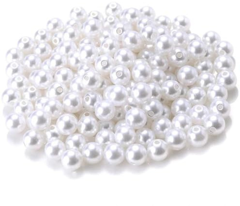 Perline distanziatrici acriliche da 3-20 mm Perline di perle finte sciolte per realizzare gioielli Collana braccialetto fai da te 2-6mm 200 pezzi
