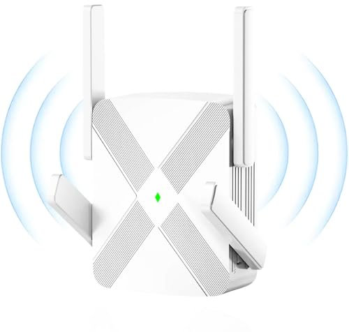 COOYA Extensor WIFI 1200Gbps Refuerzo De Señal |Doble Frecuencia 5Ghz y 2,4Ghz,Nueva Generación Hasta Cuatro Veces Más Rápida,Más Larga Que Nunca Superantena, Amplificador De Señal Con Puerto Ethernet