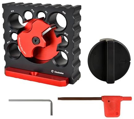 Smileshiney tassellatrice, taglierina regolabile tasselli, struttura rotonda trapano elettrico fresatura legno tondo strumento tonda, dispositivo tassello con struttura rotonda, trapano