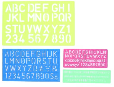 Buchstaben-Zahlen-Schablone, Wiederverwendbare Buchstaben- und Zahlen-Schablonen, Durchscheinende Design-Schriftzug-Kunstvorlage Zum Erstellen von Schildern, Kunstdesigns,