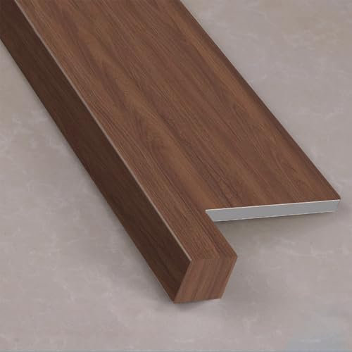 HPIRFYE Résistante Protection de Rebord de fenêtre découpable et décoratif avec Finition Grain de Bois