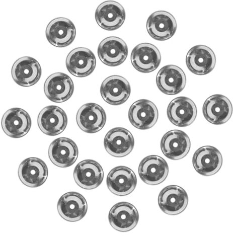 Totority 50stücke Jazz Schlagzeug Becken Übungsbecken Hochwertige Metall Crash Becken Für Drumset Für Anfänger Und Profis Innenloch