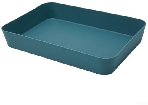 Scatola portaoggetti compatta in plastica con divisori per cassetti per cucina e stoviglie, per mantenere piccoli oggetti ordinatamente conservati in vari spazi (L)