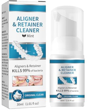 Orthodontic Foam Cleaner,Mousse Dentaire Nettoyant,Nettoyage à La Mousse Pour Appareils Dentaires,Active Plus Denture Cleaning Tablets,30ml