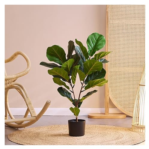 Higuera Artificial De Hoja De Violín, Plantas Artificiales, Árbol Falso De Alto Con Tronco, Para Decoración Estética Del Hogar, Oficina, Sala De Estar(180cm/5.9ft)