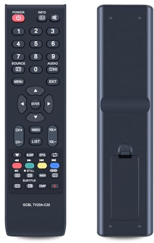 GOUYESHO Telecomando di ricambio per United Brandt B3225HD LED20H26 LED22H26 LED22W16 ODL24470-B ODL40570B-SAT ODL28470-B OLE20670H-SB LED22X26 LED39HS28